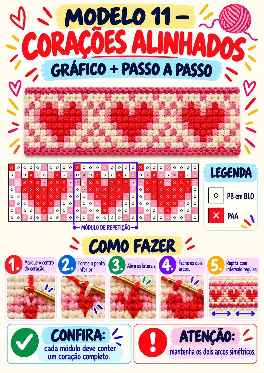 Prévia do modelo Corações Alinhados