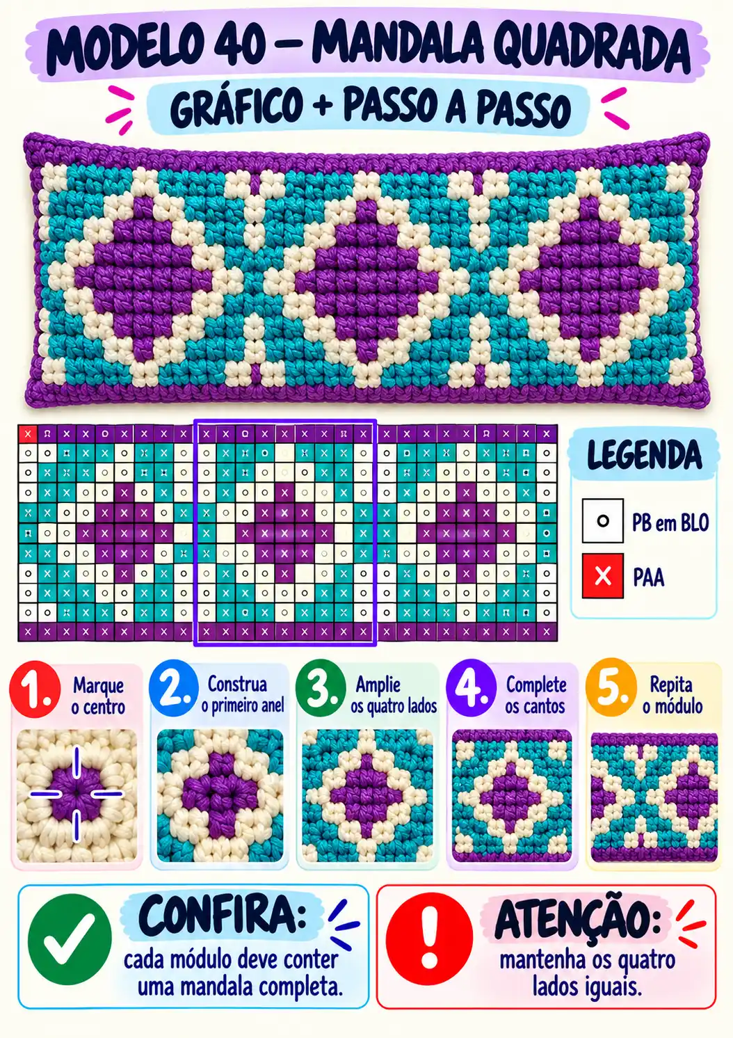 Prévia do modelo Mandala Quadrada
